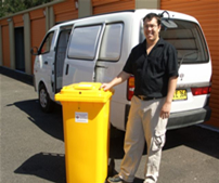 Lockable bin service
